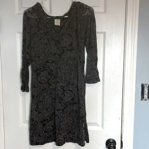 A long sleeve see through black cover up top